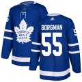 Toronto Maple Leafs #55 Andreas Borgman Premier Royal Blue Home NHL Jersey