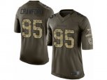 Atlanta Falcons #95 Jack Crawford Limited Green Salute to Service NFL Jersey