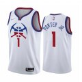 Denver Nuggets #1 Michael Porter Jr. White NBA Swingman 2020-21 Earned Edition Jersey