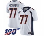 Denver Broncos #77 Karl Mecklenburg White Vapor Untouchable Limited Player 100th Season Football Jersey