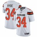 Cleveland Browns #34 Carlos Hyde White Vapor Untouchable Limited Player NFL Jersey
