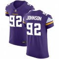 Minnesota Vikings #92 Tom Johnson Purple Team Color Vapor Untouchable Elite Player NFL Jersey
