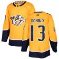 Nashville Predators #13 Nick Bonino Premier Gold Home NHL Jersey