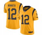 Los Angeles Rams #12 Joe Namath Limited Gold Rush Vapor Untouchable Football Jersey