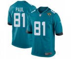 Jacksonville Jaguars #81 Niles Paul Game Green Alternate Football Jersey