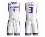 Sacramento Kings #3 Yogi Ferrell Swingman White Basketball Suit Jersey - Association Edition