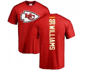 Kansas City Chiefs #98 Xavier Williams Red Backer T-Shirt