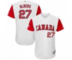 Canada Baseball #27 Andrew Albers White 2017 World Baseball Classic Authentic Team Jersey