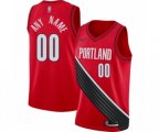 Portland Trail Blazers Customized Swingman Red Finished Basketball Jersey - Statement Edition