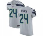 Seattle Seahawks #24 Marshawn Lynch Grey Alternate Vapor Untouchable Elite Player Football Jersey