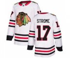 Chicago Blackhawks #17 Dylan Strome White Road Stitched Hockey Jersey