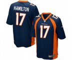 Denver Broncos #17 DaeSean Hamilton Game Navy Blue Alternate Football Jersey