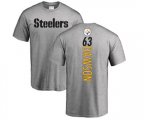 Pittsburgh Steelers #63 Dermontti Dawson Ash Backer T-Shirt