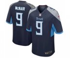 Tennessee Titans #9 Steve McNair Game Light Blue Team Color Football Jersey