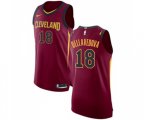 Cleveland Cavaliers #18 Matthew Dellavedova Authentic Maroon Basketball Jersey - Icon Edition