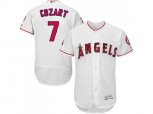 Los Angeles Angels Of Anaheim #7 Zack Cozart White Flexbase Authentic Collection Stitched MLB Jersey