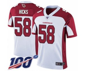 Arizona Cardinals #58 Jordan Hicks White Vapor Untouchable Limited Player 100th Season Football Jersey