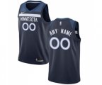 Minnesota Timberwolves Customized Swingman Navy Blue Road Basketball Jersey - Icon Edition