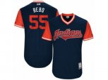 Cleveland Indians #55 Roberto Perez Bebo Authentic Navy Blue 2017 Players Weekend MLB Jersey