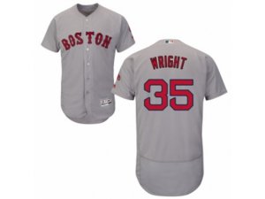 Boston Red Sox #35 Steven Wright Grey Flexbase Authentic Collection MLB Jersey