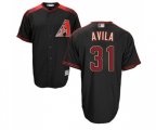 Arizona Diamondbacks #31 Alex Avila Replica Black Brick Alternate Cool Base Baseball Jersey