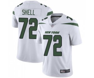 New York Jets #72 Brandon Shell White Vapor Untouchable Limited Player Football Jersey
