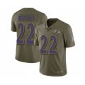 Baltimore Ravens #22 Mark Ingram II Limited Olive 2017 Salute to Service Football Jersey