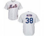 New York Mets Justin Wilson Replica White Home Cool Base Baseball Player Jersey