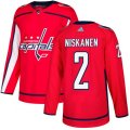 Washington Capitals #2 Matt Niskanen Premier Red Home NHL Jersey
