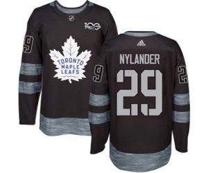 Toronto Maple Leafs #29 William Nylander Authentic Black 1917-2017 100th Anniversary NHL Jersey