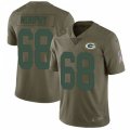 Green Bay Packers #68 Kyle Murphy Limited Olive 2017 Salute to Service NFL Jersey