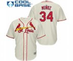 St. Louis Cardinals #34 Yairo Munoz Replica Cream Alternate Cool Base Baseball Player Jersey