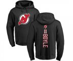 New Jersey Devils #11 Brian Boyle Black Backer Pullover Hoodie
