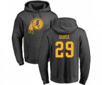 Washington Redskins #29 Derrius Guice Ash One Color Pullover Hoodie