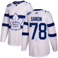 Toronto Maple Leafs #78 Rasmus Sandin Authentic White 2018 Stadium Series NHL Jersey