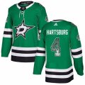 Dallas Stars #4 Craig Hartsburg Authentic Green Drift Fashion NHL Jersey