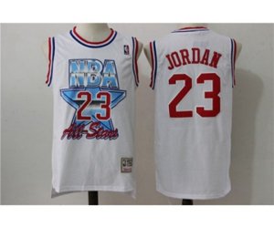 Chicago Bulls #23 Michael Jordan Authentic White 1992 All Star Throwback NBA Jersey