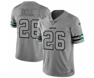 New York Jets #26 Le\'Veon Bell Limited Gray Team Logo Gridiron Football Jersey