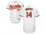 Baltimore Orioles #14 Craig Gentry White Flexbase Authentic Collection Stitched MLB Jersey