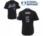 New York Mets #5 David Wright Authentic Black Cool Base Baseball Jersey