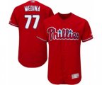 Philadelphia Phillies Adonis Medina Red Alternate Flex Base Authentic Collection Baseball Player Jersey