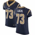 Los Angeles Rams #73 Cornelius Lucas Navy Blue Team Color Vapor Untouchable Elite Player NFL Jersey