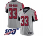 Atlanta Falcons #33 Blidi Wreh-Wilson Limited Silver Inverted Legend 100th Season Football Jersey