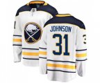 Buffalo Sabres #31 Chad Johnson Fanatics Branded White Away Breakaway NHL Jersey