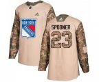 Adidas New York Rangers #23 Ryan Spooner Authentic Camo Veterans Day Practice NHL Jersey