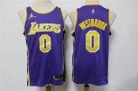 Los Angeles Lakers #0 Russell Westbrook Purple Jordan 75th Anniversary Diamond 2021 Stitched Jersey