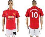 2017-18 Manchester United 10 IBRAHIMOVIC Home Soccer Jersey