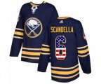 Adidas Buffalo Sabres #6 Marco Scandella Authentic Navy Blue USA Flag Fashion NHL Jersey
