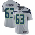 Seattle Seahawks #63 Mark Glowinski Grey Alternate Vapor Untouchable Limited Player NFL Jersey