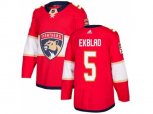 Florida Panthers #5 Aaron Ekblad Red Home Authentic Stitched NHL Jersey